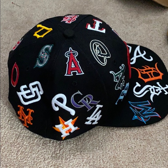 MLB all over team embroidered hat! Japan exclusive - Picture 4 of 4